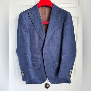 Suitsupply Blue Sport Coat with Classic Notch Lapel